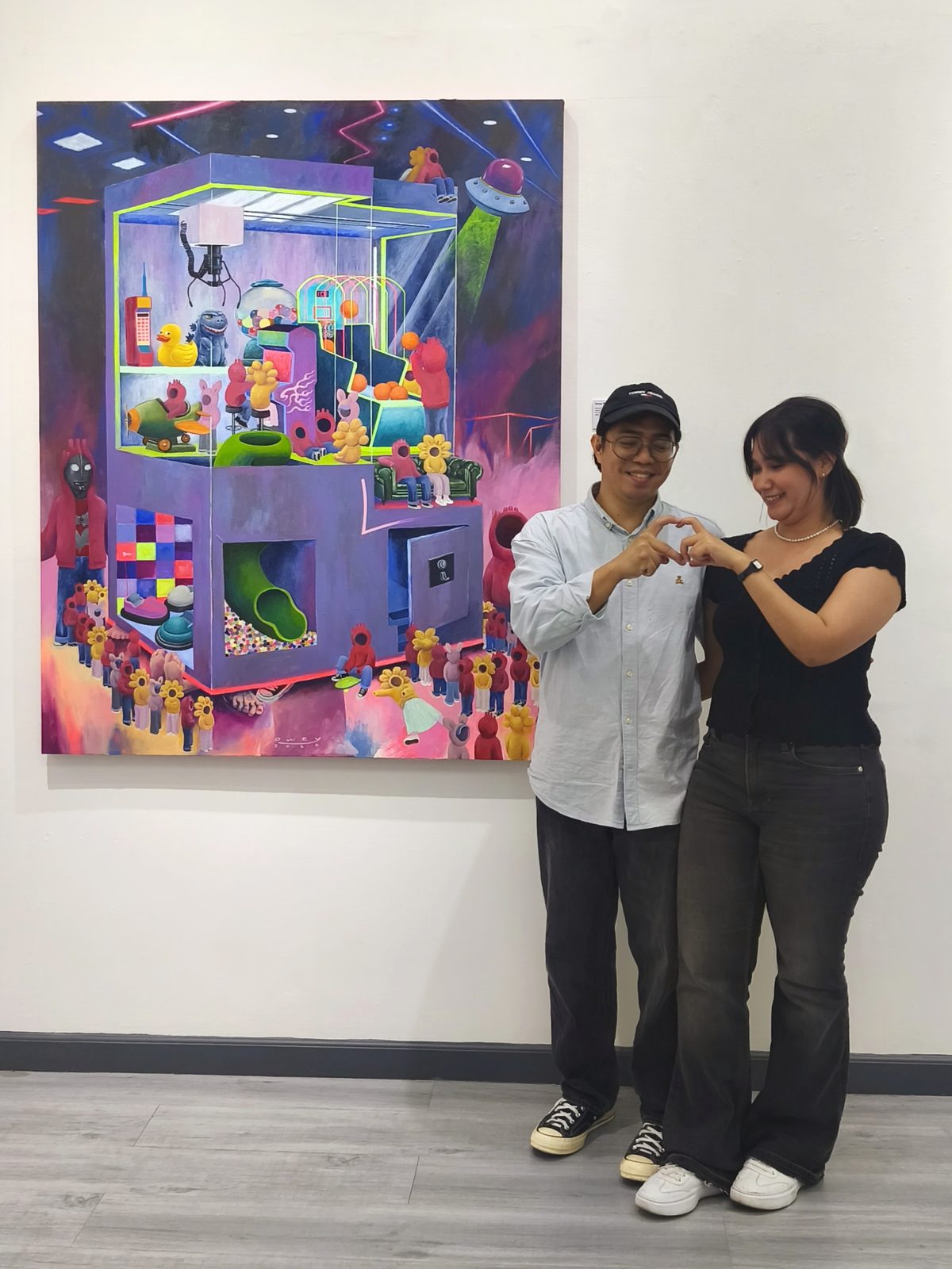 Owey Ramos and Nadine Ramos at the opening, Altro Mondo, May 2026
